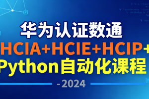 华为认证数通HCIA+HCIE+HCIP+Python自动化课程 – 2024