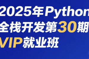 老男孩2025年Python全栈开发第30期VIP就业班