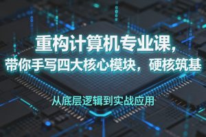 重构计算机专业课，带你手写四大核心模块，硬核筑基