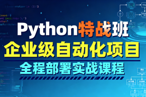 Python特战班-企业级自动化项目全程部署实战课程