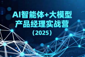 AI智能体+大模型产品经理实战营（2025）