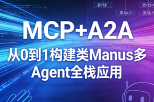 MCP+A2A 从0到1构建类Manus多Agent全栈应用 |完结