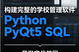构建完整的学校管理软件 Python PyQt5 SQL