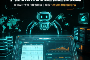 手搓Clawdbot远程遥控实战,全球A十大风口技术解读,爬取万条招聘 数据揭秘行情